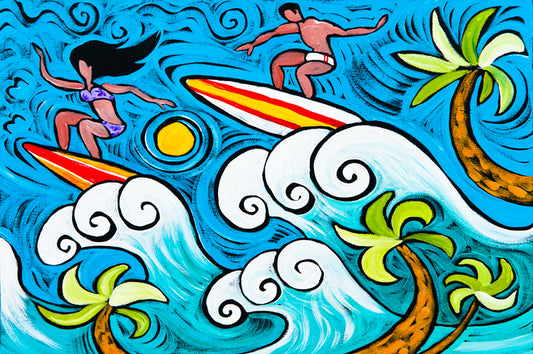 Surf's Up by Ben Mann Poster Print