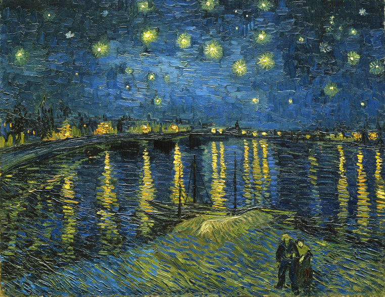 Starry Night Over The Rhone by Vincent Van Gogh, removable wall decal