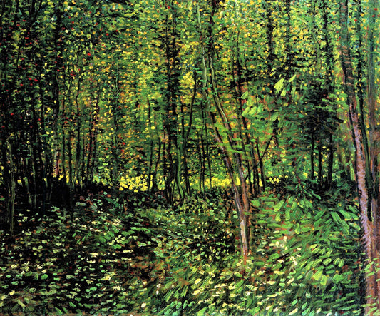 Trees and Undergrowth by Vincent Van Gogh, removable wall decal