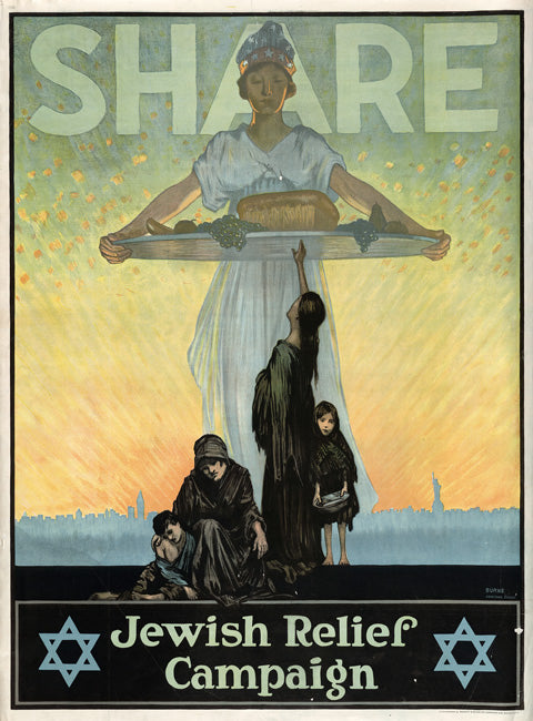 Jewish Relief Campaign, art print