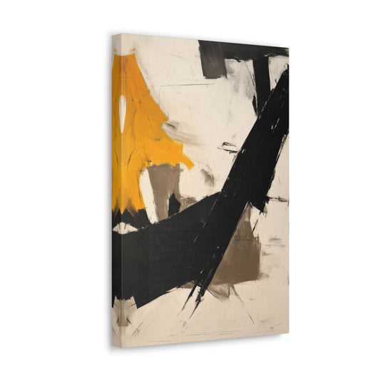 Franz Kline Style Abstract Painting VI Canvas Print