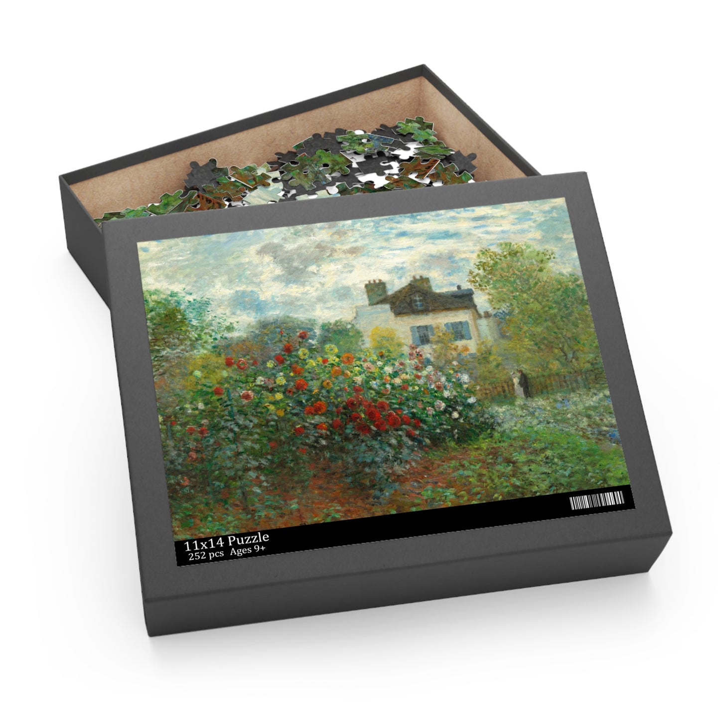 The Artist's Garden in Argenteuil (A Corner of the Garden with Dahlias) by Claude Monet Jigsaw Puzzle