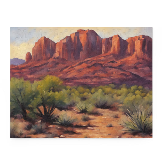 St George Utah Landscape Acrylic Painting Jigsaw Puzzle