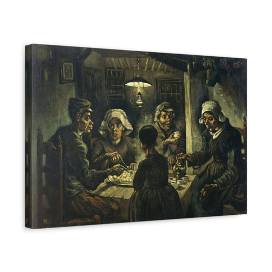 The Potato Eaters Painting by Vincent van Gogh Canvas Print