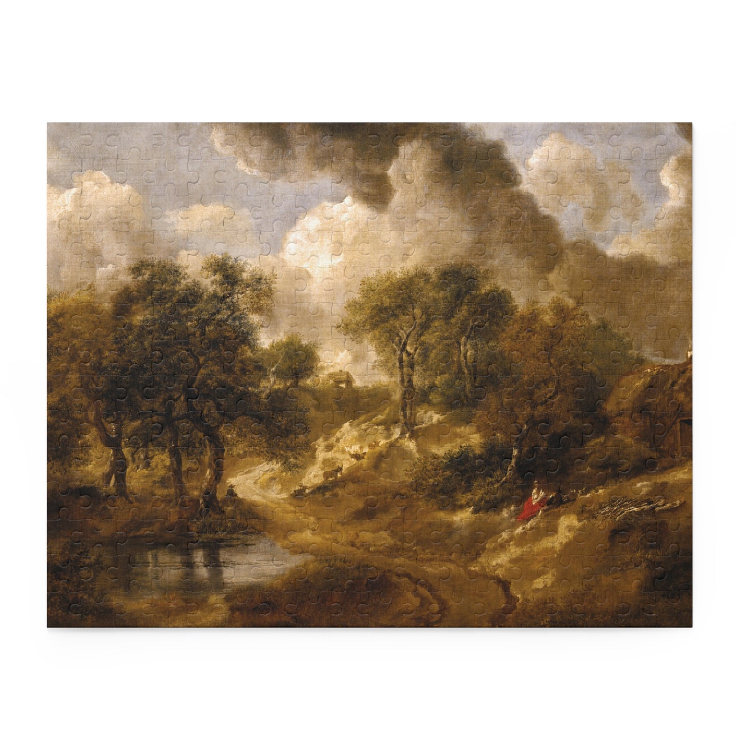 Landscape in Suffolk by Thomas Gainsborough Jigsaw Puzzle