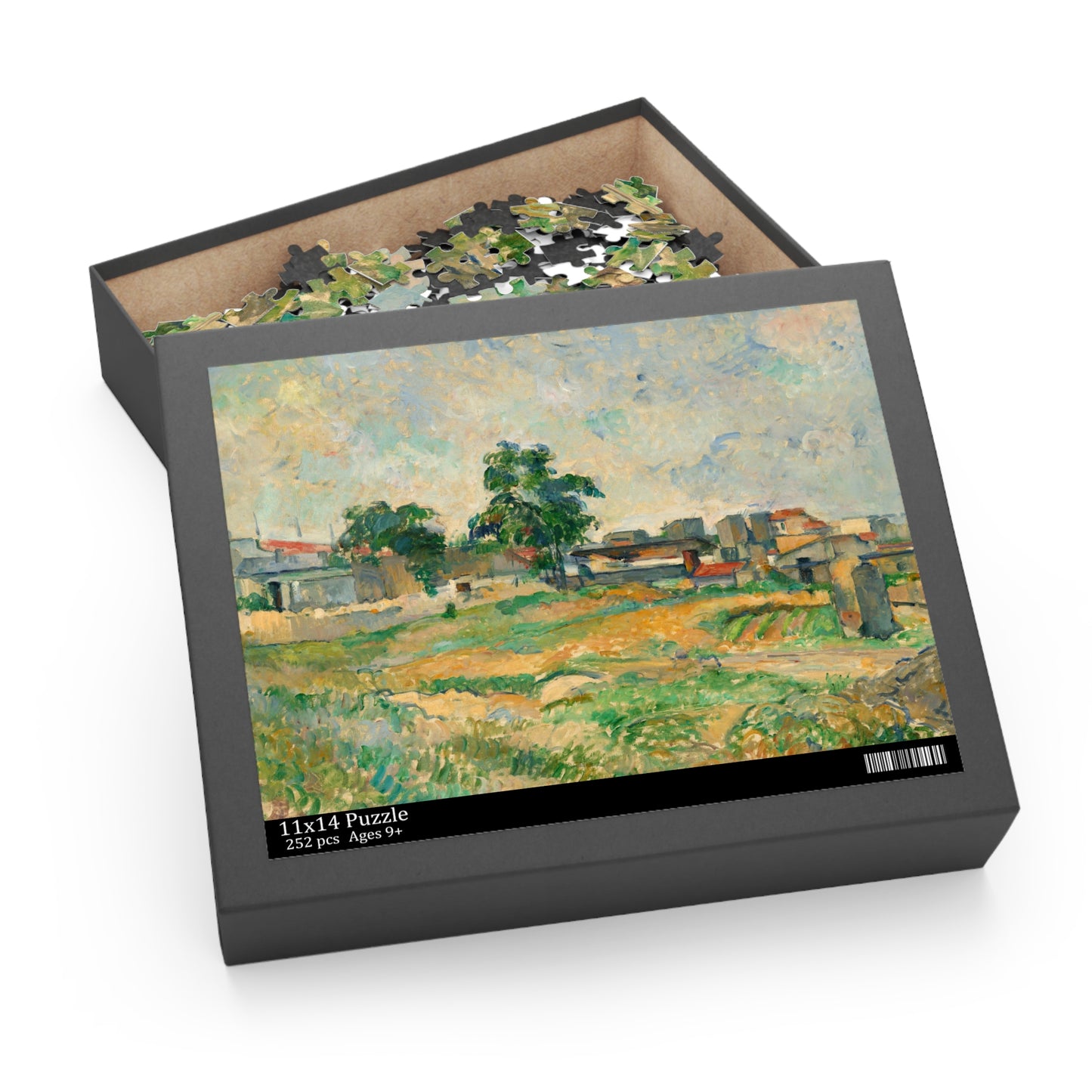 Landscape near Paris by Paul Cezanne Jigsaw Puzzle