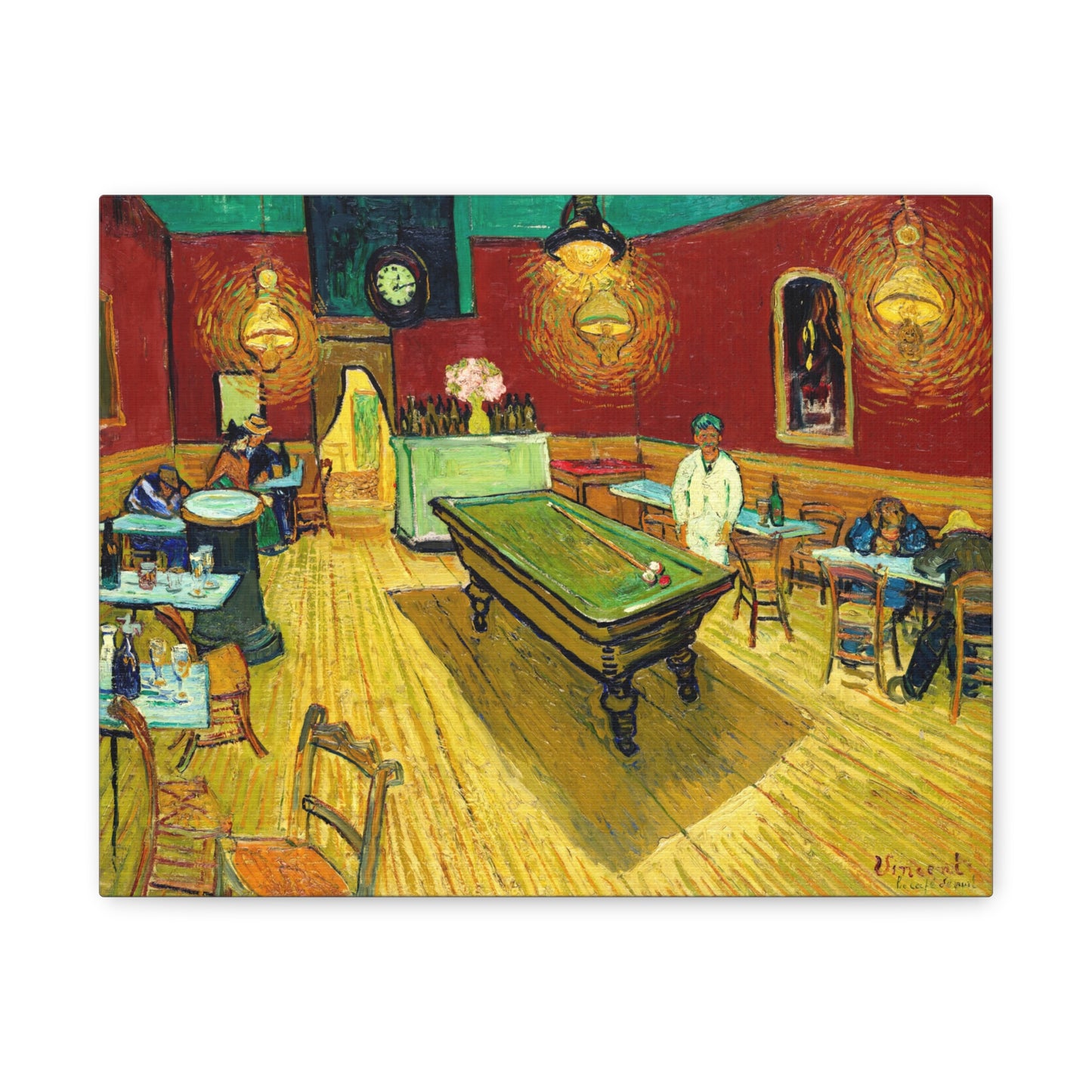 Le cafe de nuit (The Night Cafe) by Vincent van Gogh Canvas Print