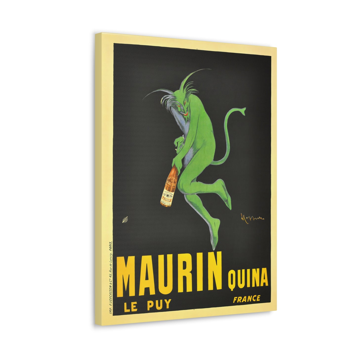 Maurin Quina Vintage Advertisement by Leonetto Cappiello Canvas Print