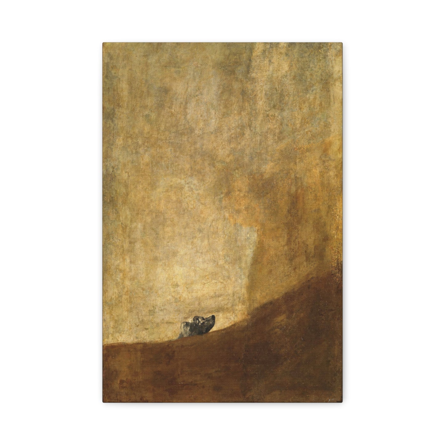 (El perro), The Dog by Francisco de Goya Canvas Print