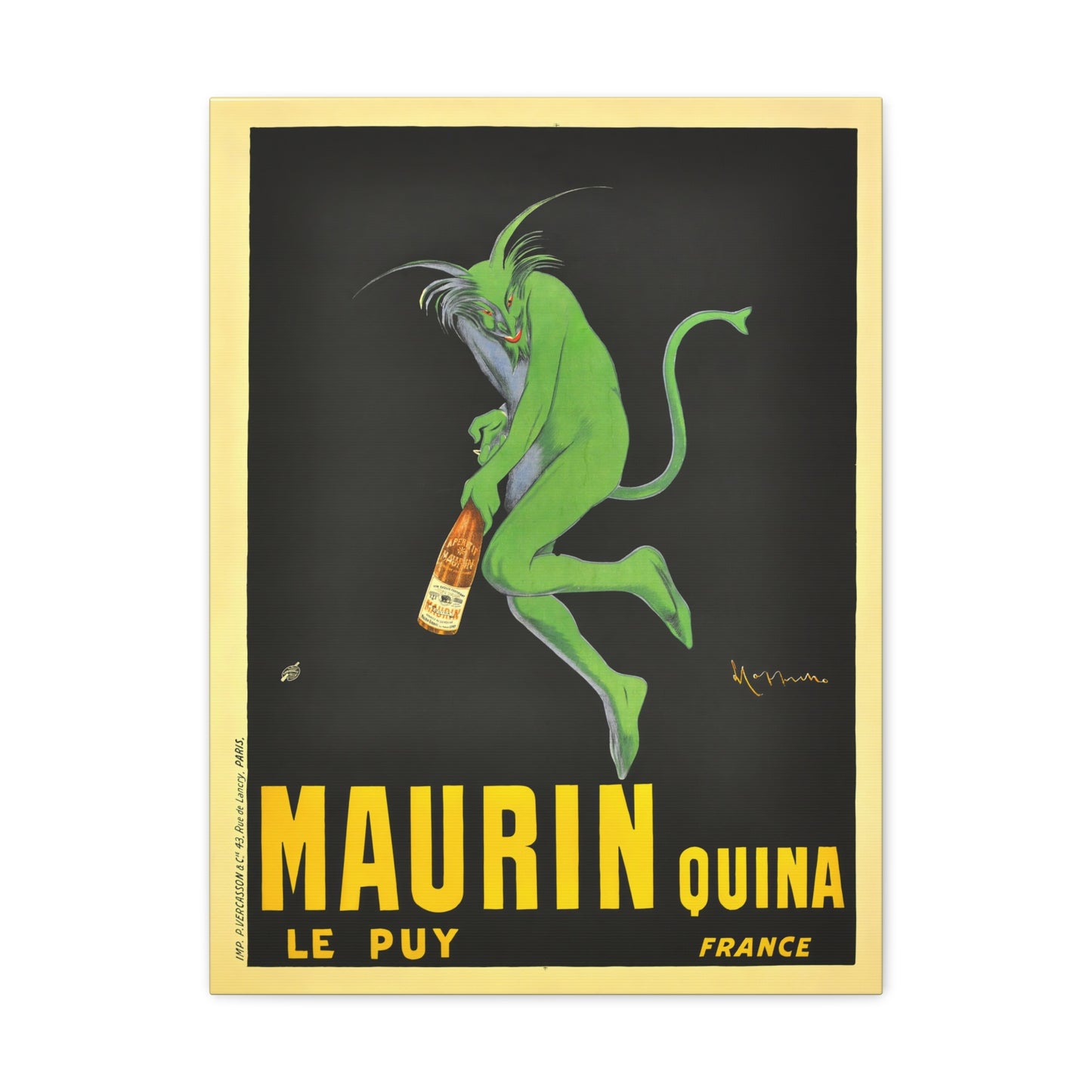 Maurin Quina Vintage Advertisement by Leonetto Cappiello Canvas Print