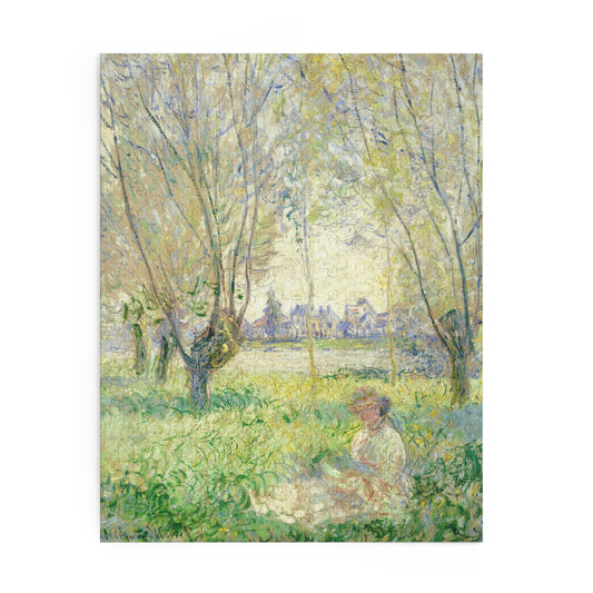Woman Seated under the Willows by Claude Monet Jigsaw Puzzle
