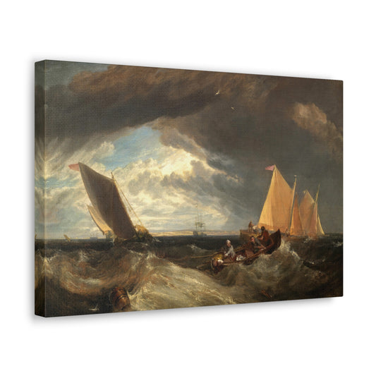 The Junction of the Thames and the Medway by Joseph Mallord William Turner Canvas Print