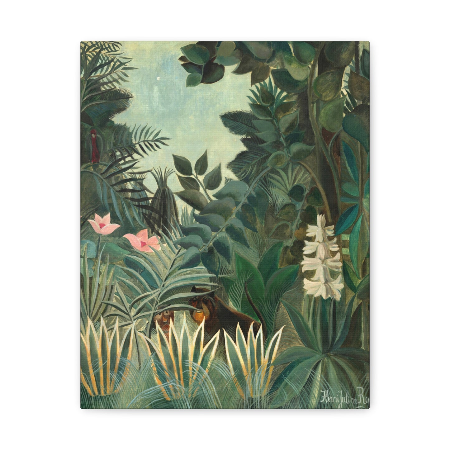 The Equatorial Jungle by Henri Rousseau Canvas Print