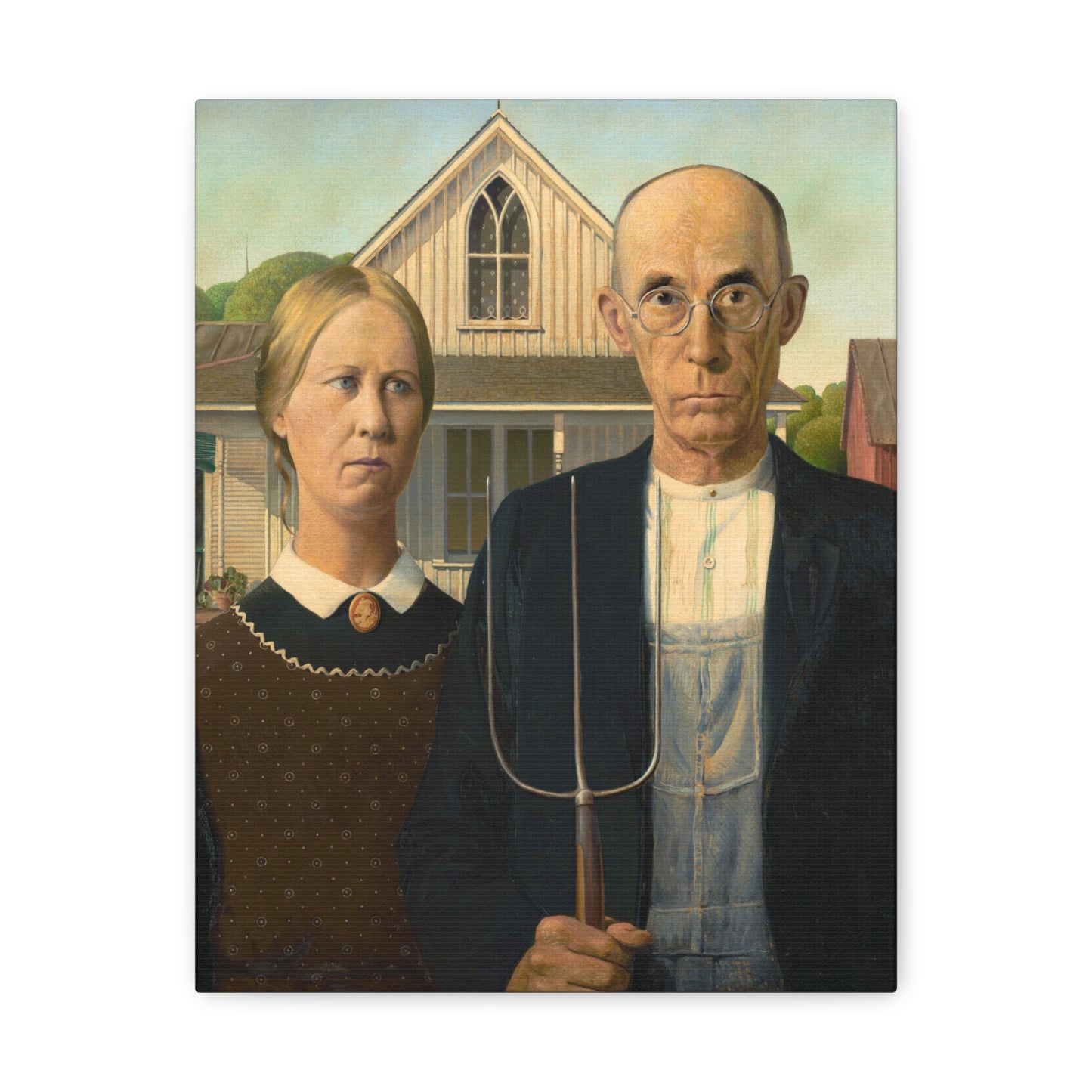 American Gothic by Grant Wood Canvas Print