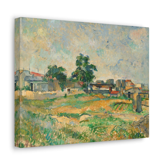 Landscape near Paris by Paul Cezanne Canvas Print