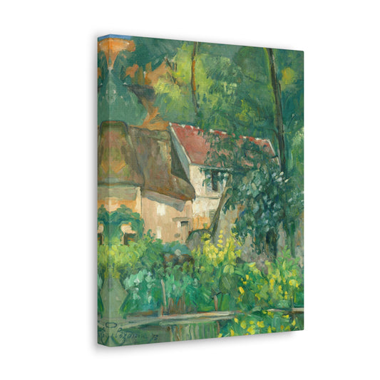 House of Pere Lacroix by Paul Cezanne Canvas Print