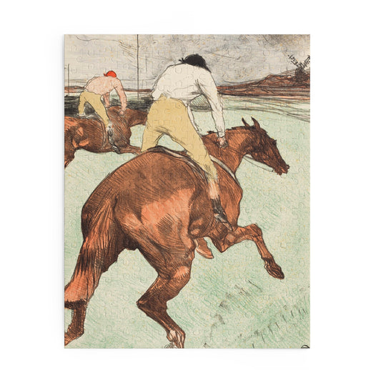 The Jockey (Le jockey) by Henri de Toulouse-Lautrec Jigsaw Puzzle