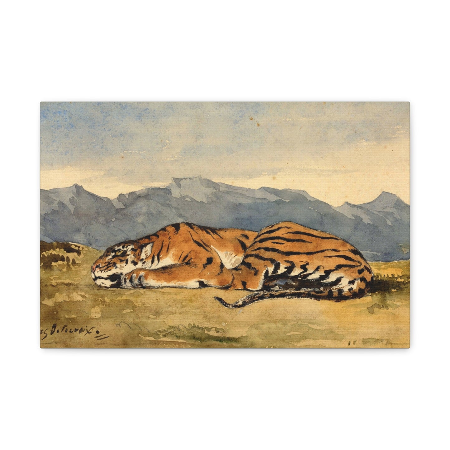 Tiger by Eugene Delacroix Canvas Print