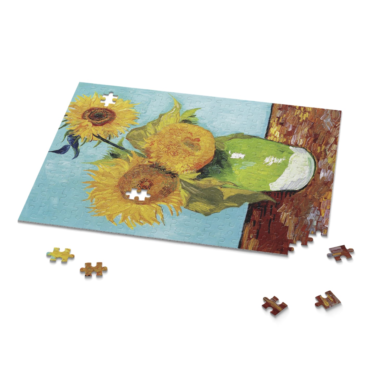 Vase with Three Sunflowers by Vincent van Gogh Jigsaw Puzzle