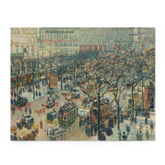 Boulevard des Italiens, Morning, Sunlight by Camille Pissarro Jigsaw Puzzle