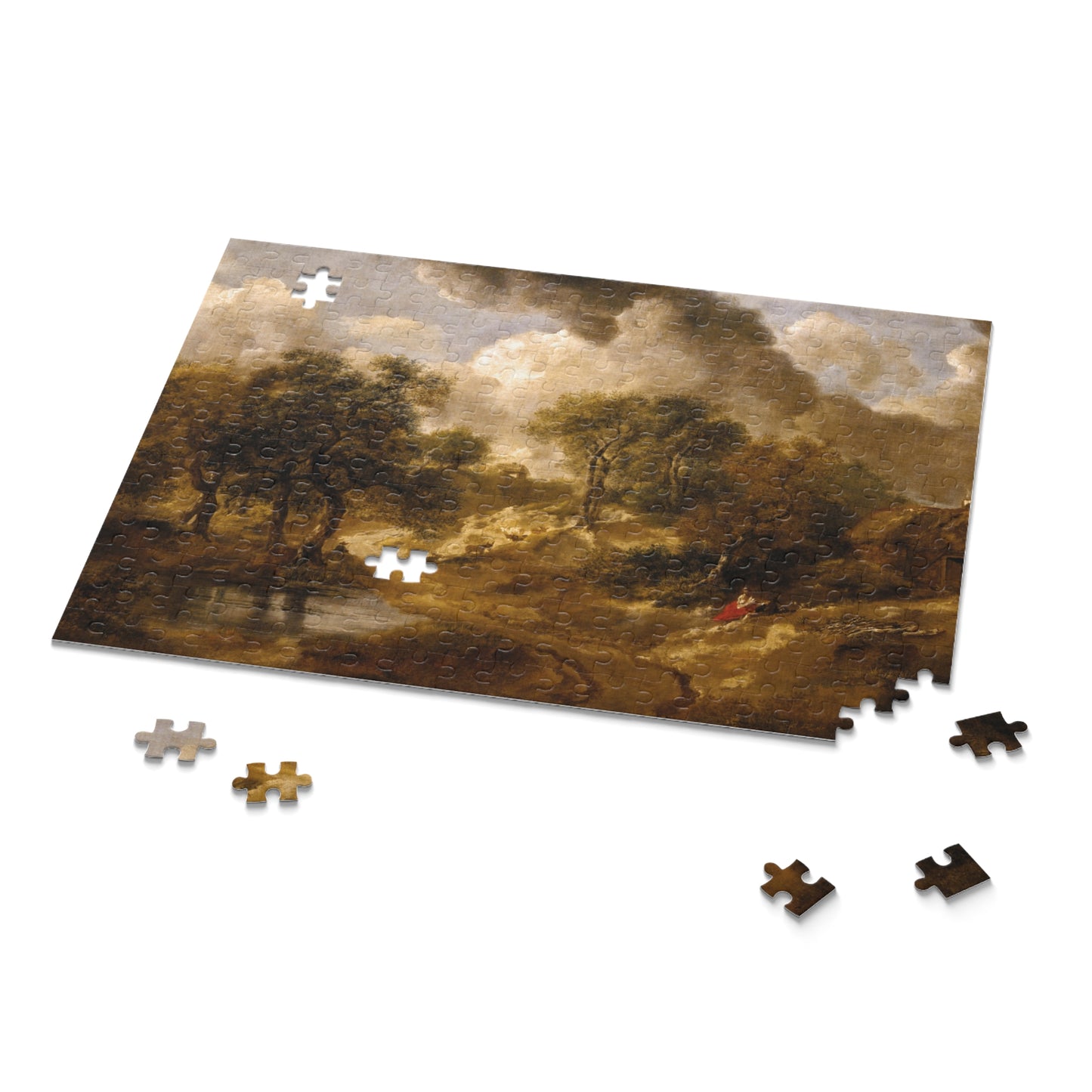 Landscape in Suffolk by Thomas Gainsborough Jigsaw Puzzle