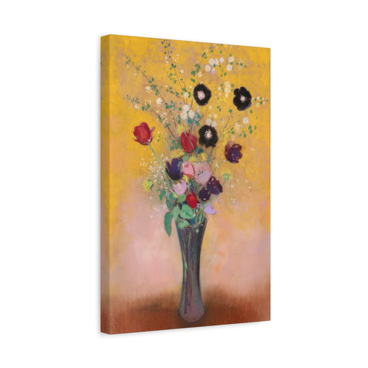 Vase of Flowers by Odilon Redon Canvas Print