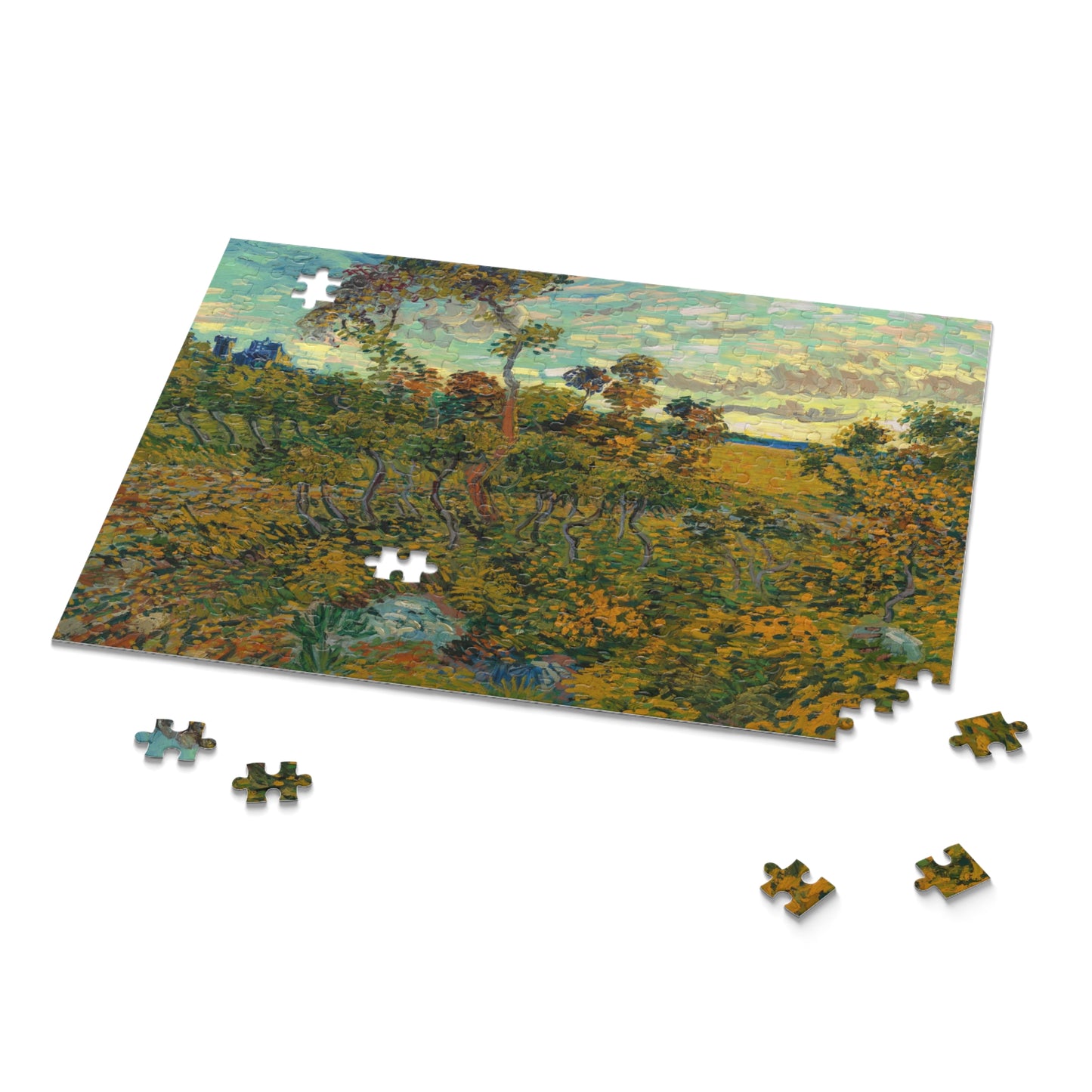 Sunset at Montmajour by Vincent van Gogh Jigsaw Puzzle