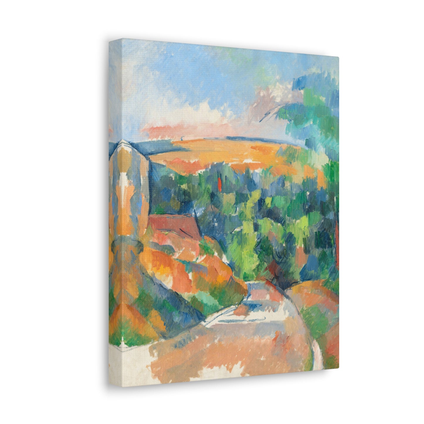 The Bend in the Road by Paul Cezanne Canvas Print