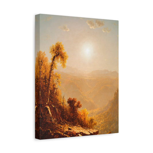 October in the Catskills by Sanford Robinson Gifford Canvas Print