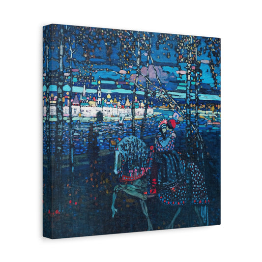 Riding couple by Wassily Kandinsky Canvas Print