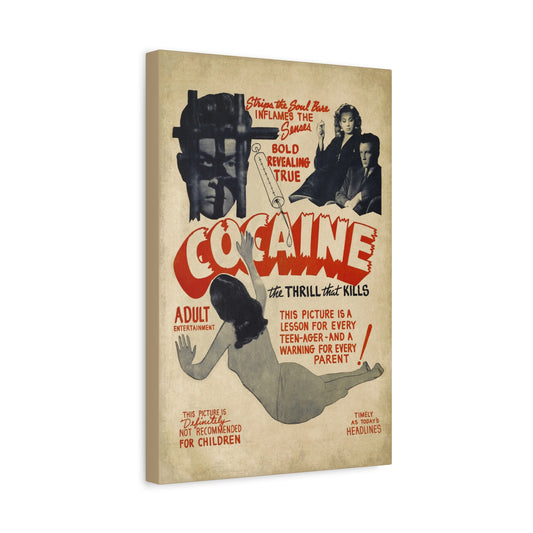 Vintage Cocaine Propaganda Canvas Print