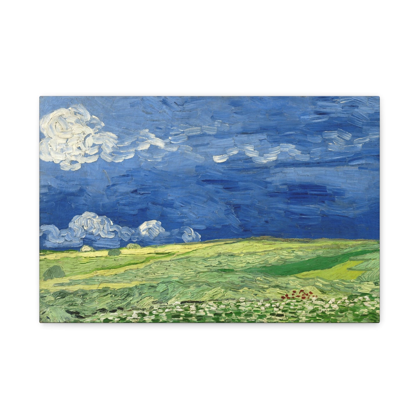 Wheatfield Under Thunderclouds by Vincent van Gogh Canvas Print
