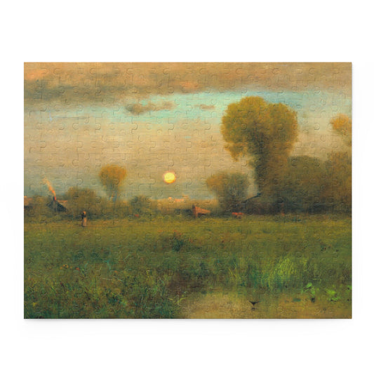 Harvest Moon by George Inness Jigsaw Puzzle