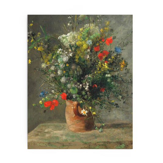 Flowers in a Vase by Auguste Renoir Jigsaw Puzzle