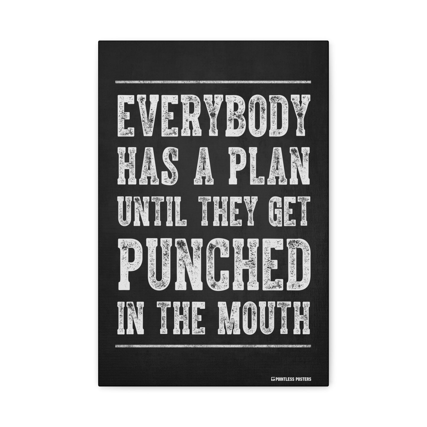 Everybody Has A Plan Until They Get Punched In The Mouth Canvas Print