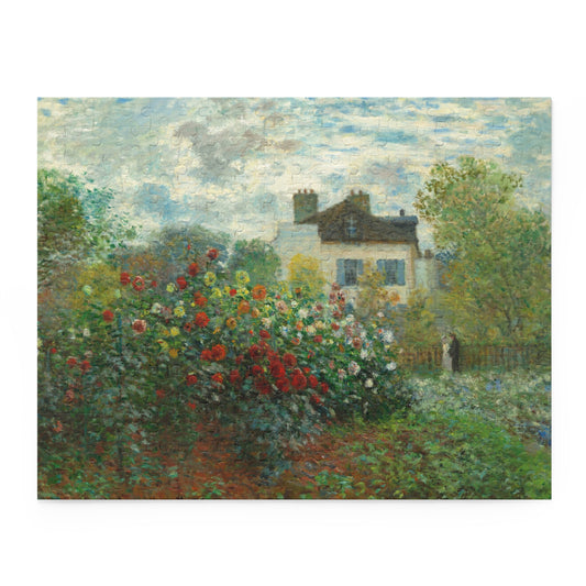The Artist's Garden in Argenteuil (A Corner of the Garden with Dahlias) by Claude Monet Jigsaw Puzzle