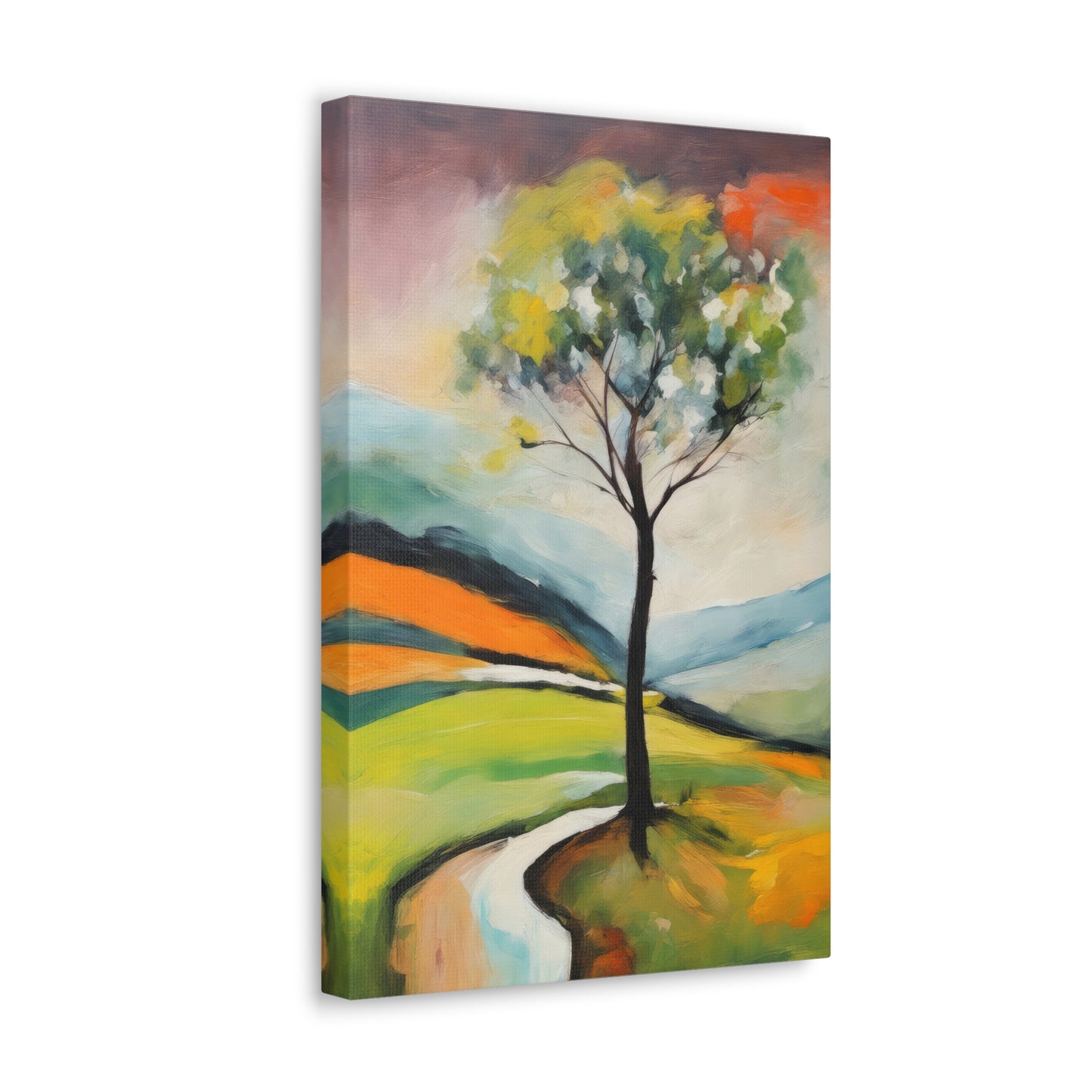Skagit County Landscape Acrylic Painting Canvas Print