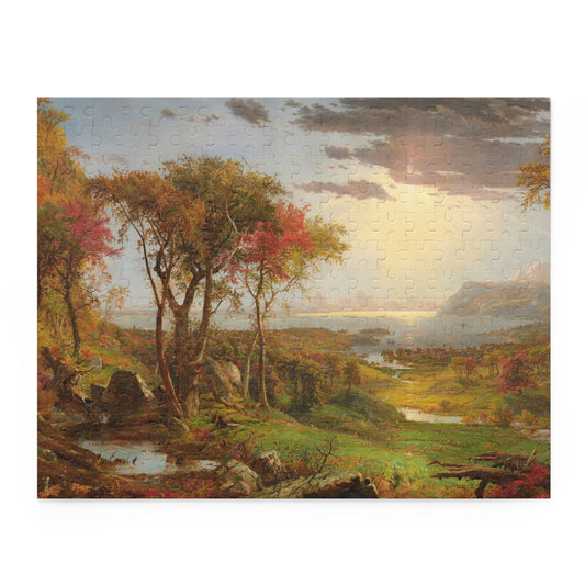 Autumn - On the Hudson River by Jasper Francis Cropsey Jigsaw Puzzle