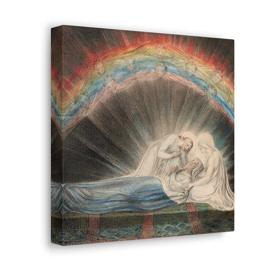 The Death of Saint Joseph by William Blake Canvas Print