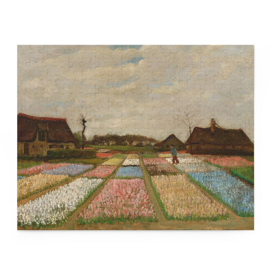 Flower Beds in Holland by Vincent van Gogh Jigsaw Puzzle