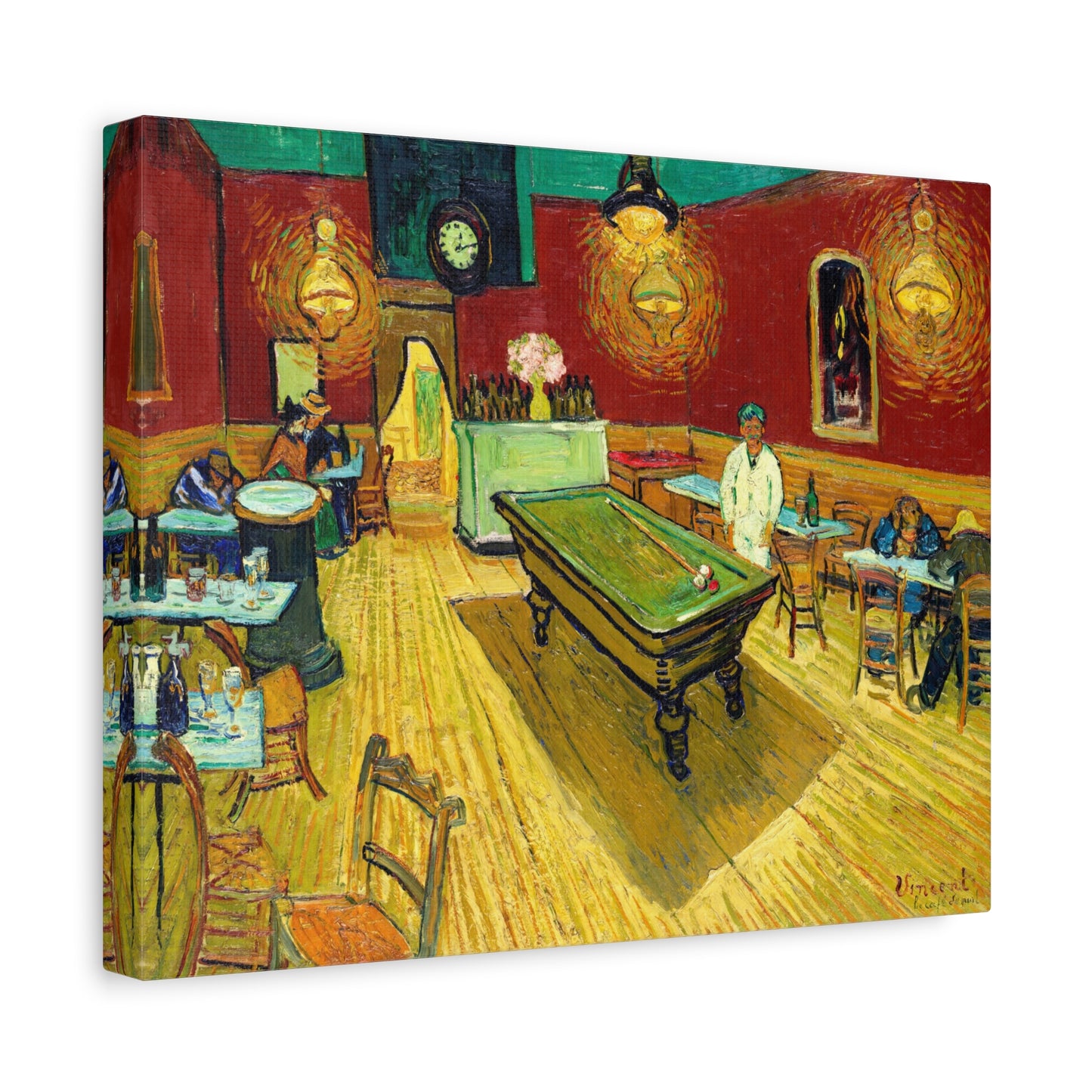Le cafe de nuit (The Night Cafe) by Vincent van Gogh Canvas Print