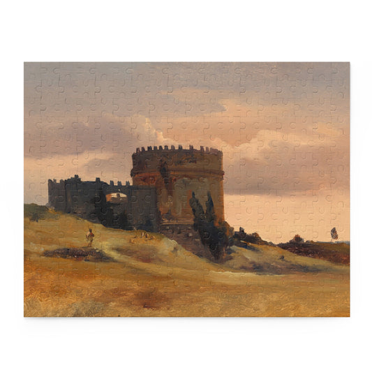 The Tomb of Caecilia Metella by Leon-Francois-Antoine Fleury Jigsaw Puzzle