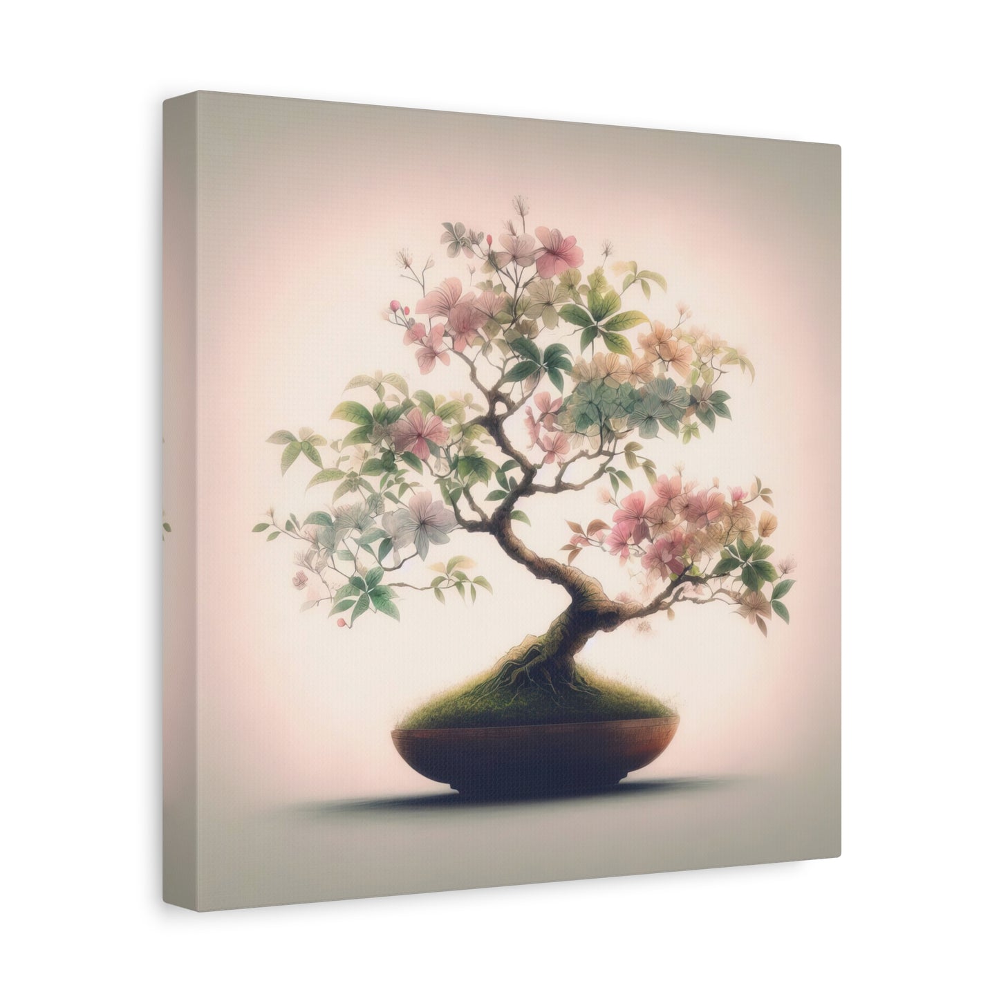 Bonsai Tree Digital Painting II Canvas Print