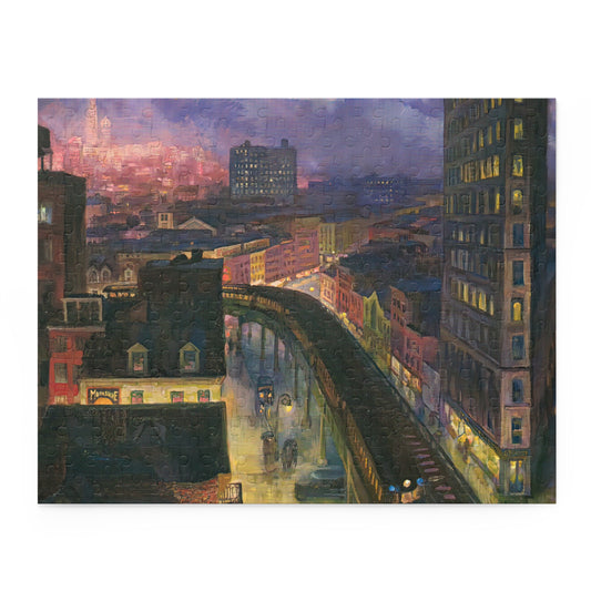 The City from Greenwich Village by John Sloan Jigsaw Puzzle