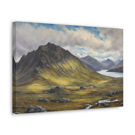 Scottish Highlands Painting I Canvas Print