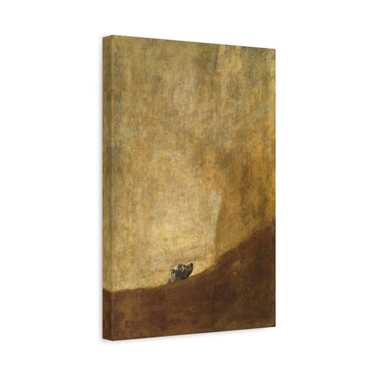 (El perro), The Dog by Francisco de Goya Canvas Print