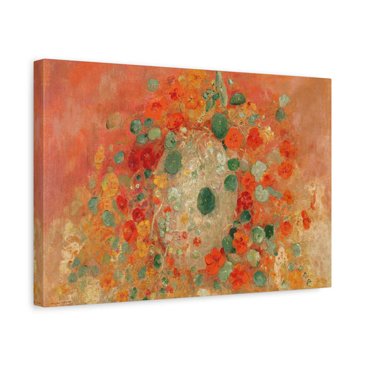 Nasturtiums by Odilon Redon Canvas Print