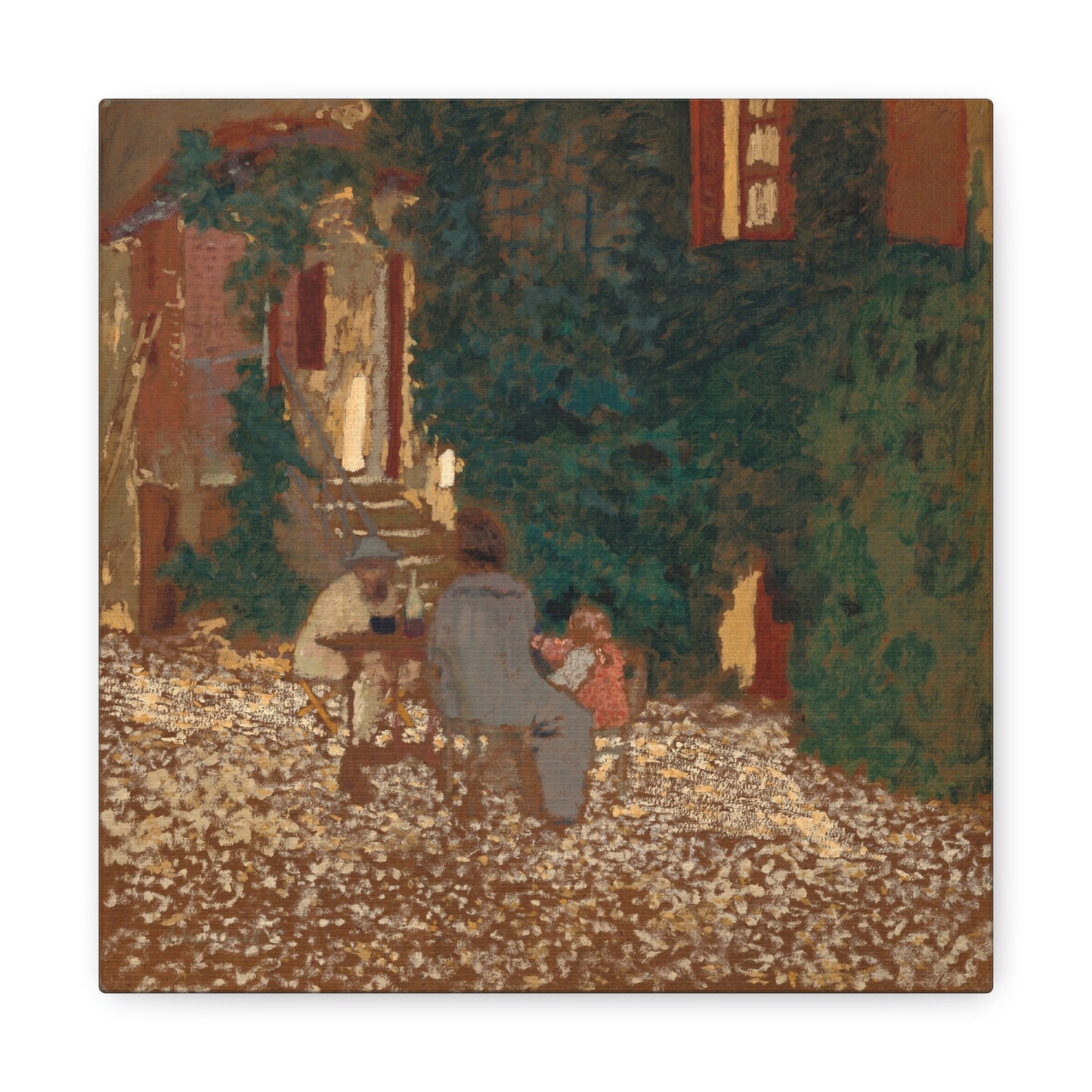 Repast in a Garden by Edouard Vuillard Canvas Print