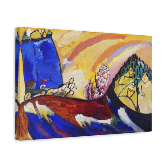 Painting with Troika by Wassily Kandinsky Canvas Print