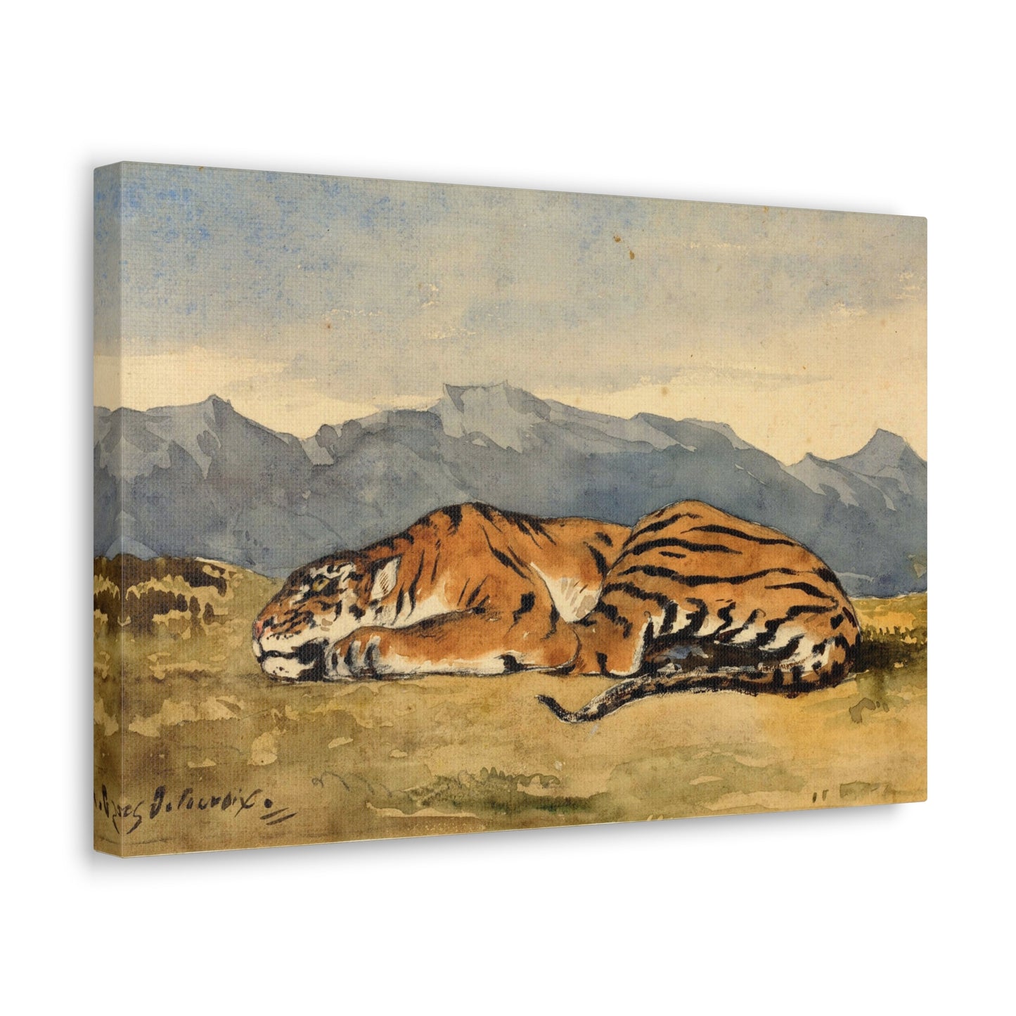 Tiger by Eugene Delacroix Canvas Print
